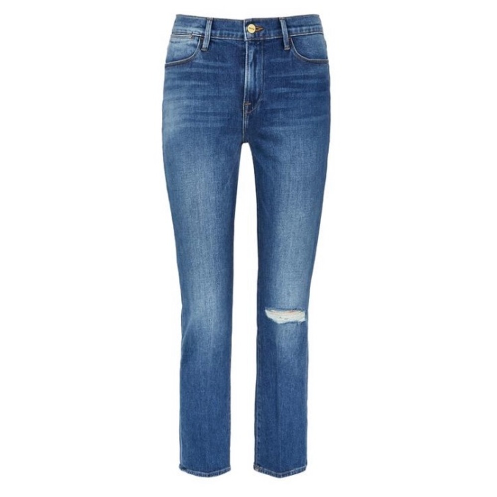 FRAME NWT high rise straight jeans size 32